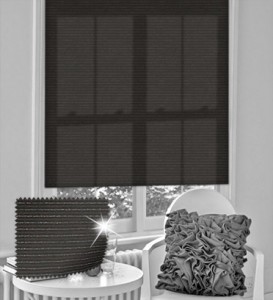 Bring a touch of feminine sparkle to the festive season with a Glitter Stripe Black Roller Blind