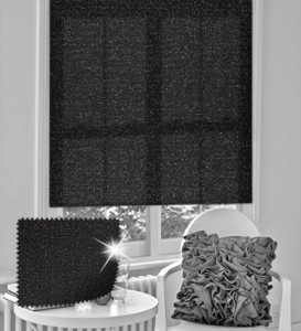 Unleash your inner dancing queen all year round with the Glitterball Black Roller Blind