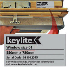 Keylite Skylight Window Sizing Plate