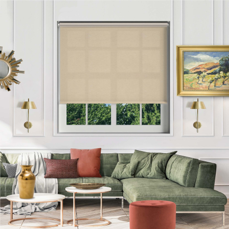 Alia Champagne Electric Roller Blinds