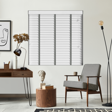Alina Faux Wood with Gallant Tape Wood Venetian Blinds