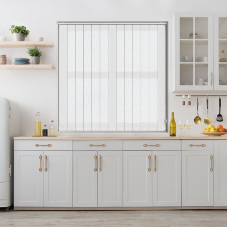 Alma White Replacement Vertical Blind Slats
