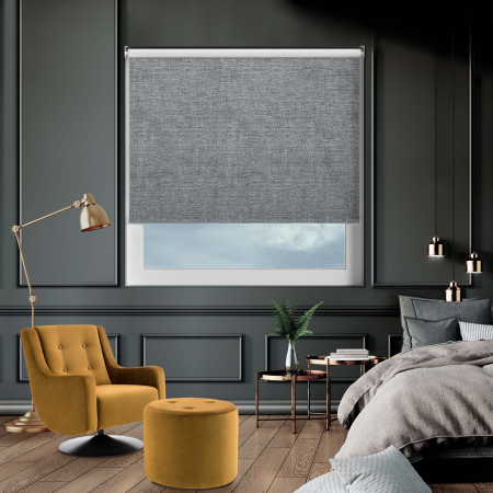 Ami Charcoal Cordless Roller Blinds