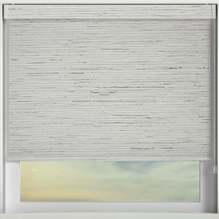 Aqua Weave White Electric No Drill Roller Blinds Frame