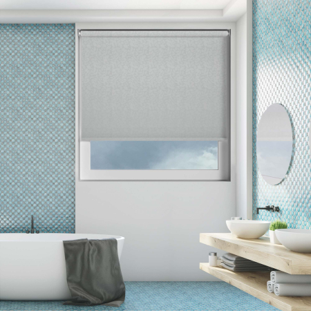 Ava Hint of Blue Cordless Roller Blinds