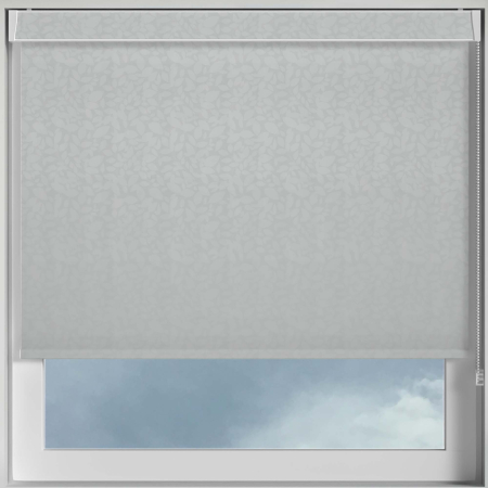 Ava Hint of Blue Electric No Drill Roller Blinds Frame