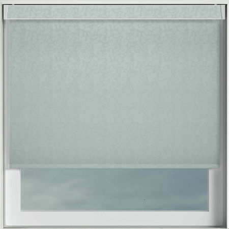 Ava Hint of Green Electric No Drill Roller Blinds Frame