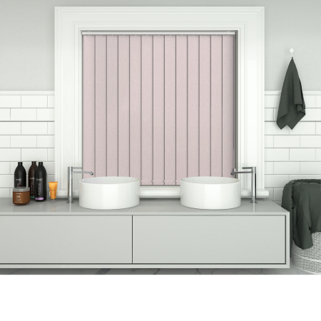 Ava Hint of Pink Vertical Blinds