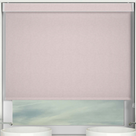 Ava Hint of Pink Electric No Drill Roller Blinds Frame