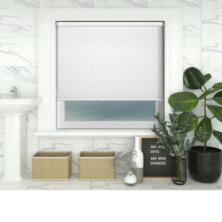 Ava White Electric Roller Blinds
