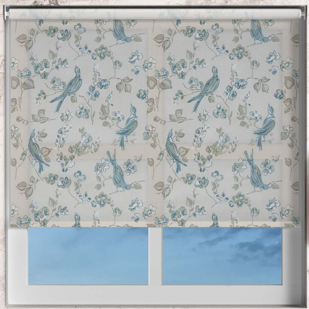 Aviary Fawn Electric Roller Blinds Frame
