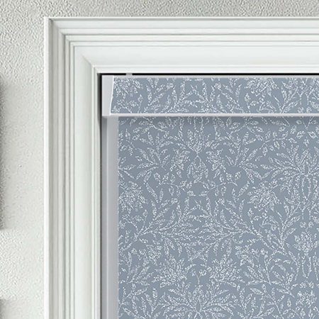 Baroque Blue Electric No Drill Roller Blinds Product Detail