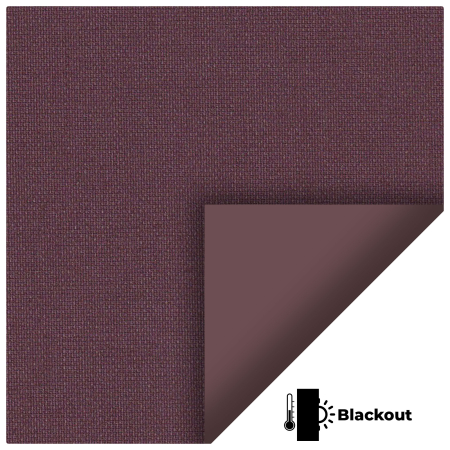 Bedtime Aubergine Electric No Drill Roller Blinds Scan