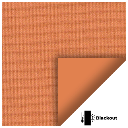 Bedtime Bright Orange Electric No Drill Roller Blinds Scan