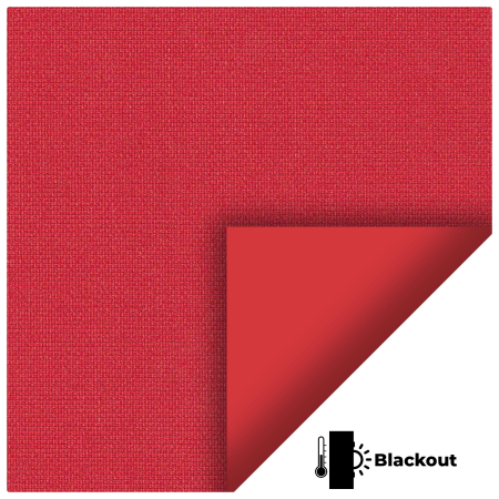 Bedtime Bright Red Electric Roller Blinds Scan
