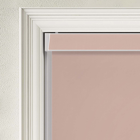 Bedtime Hint of Pink Electric Pelmet Roller Blinds Product Detail