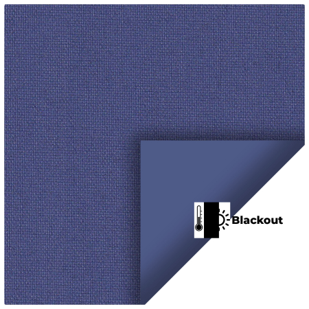 Bedtime Rich Blue Replacement Vertical Blind Slats Fabric Scan
