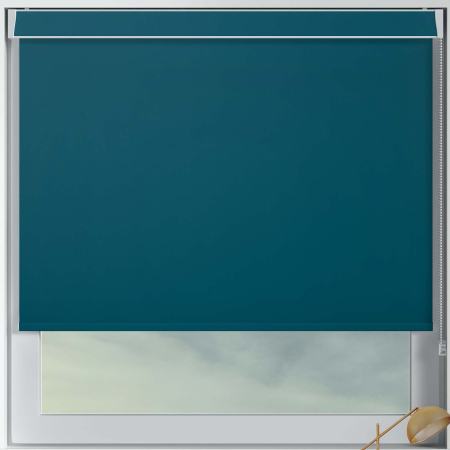 Bedtime Rich Teal Electric No Drill Roller Blinds Frame