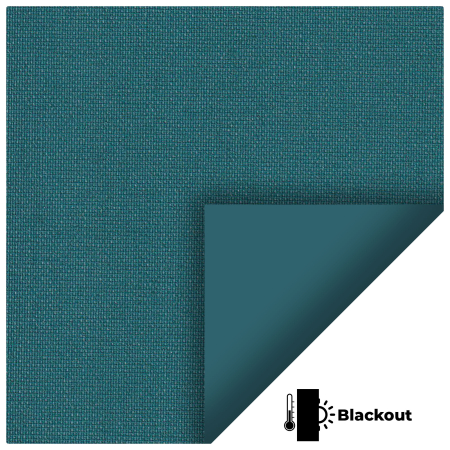 Bedtime Rich Teal Replacement Vertical Blind Slats Fabric Scan