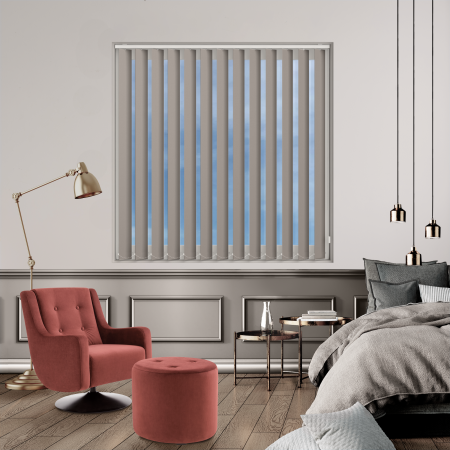 Bedtime Taupe Replacement Vertical Blind Slats Open