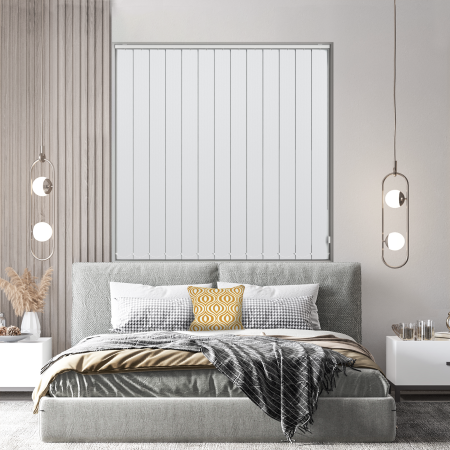 Bedtime White Replacement Vertical Blind Slats