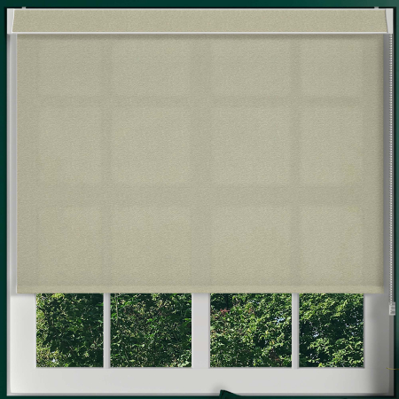 Bess Olive Electric No Drill Roller Blinds Frame