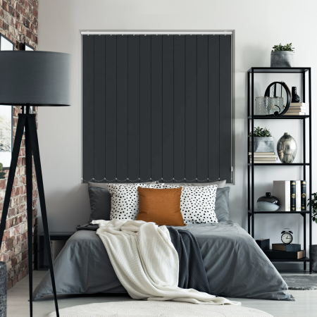 Blackout Thermic Black Replacement Vertical Blind Slats