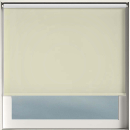 Blackout Thermic Cream Cordless Roller Blinds Frame