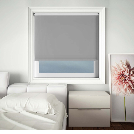 Blackout Thermic Grey Cordless Roller Blinds