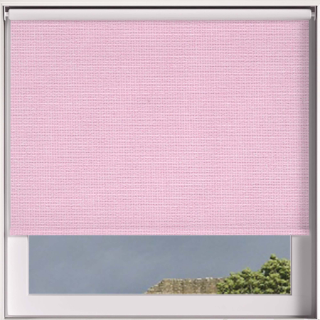 Blackout Thermic Pastel Pink Electric Roller Blinds Frame