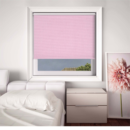 Blackout Thermic Pastel Pink Electric Roller Blinds