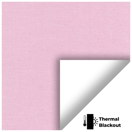 Blackout Thermic Pastel Pink Electric Roller Blinds Scan