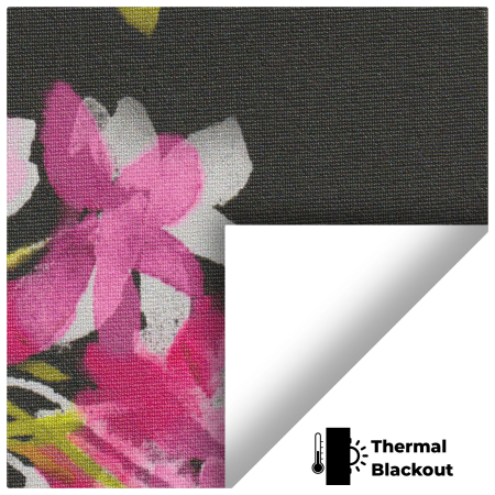 Blossom Black Electric No Drill Roller Blinds Scan