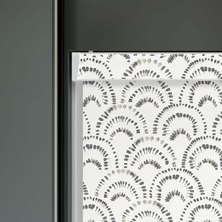 Bow Smoke Electric Pelmet Roller Blinds Product Detail