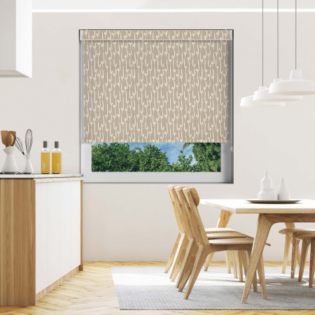Cali Beige Electric No Drill Roller Blinds