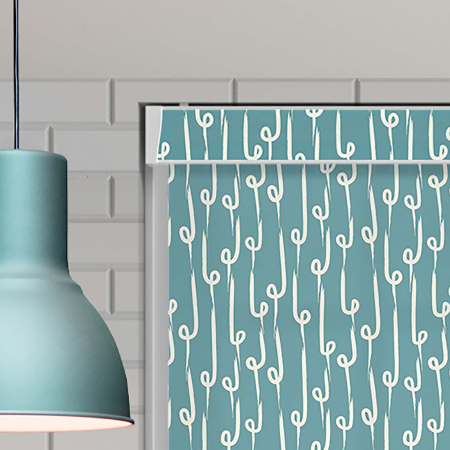 Cali Teal No Drill Blinds Product Detail