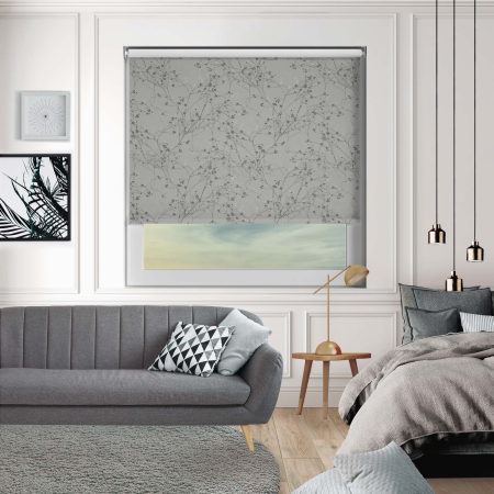 Cape Tulip Silver Cordless Roller Blinds