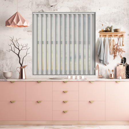 Charlie White Replacement Vertical Blind Slats Open