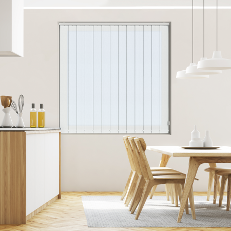 Cleo White Vertical Blinds