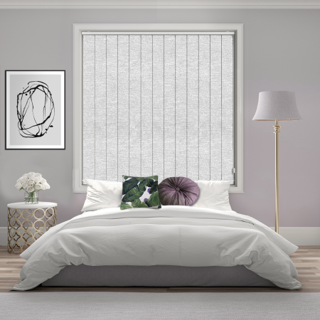 Cody Nordic White Vertical Blinds