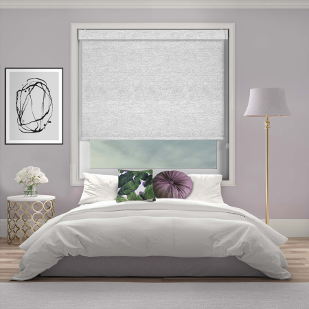 Cody Nordic White Electric No Drill Roller Blinds