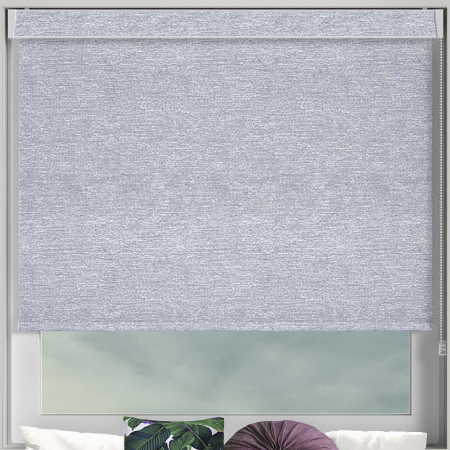 Cody Shimmer Silver Electric No Drill Roller Blinds Frame