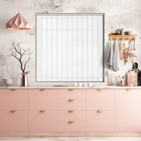 Cora White Replacement Vertical Blind Slats