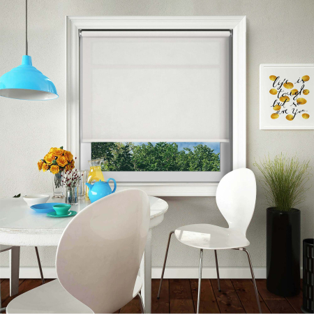 Couture White Cordless Roller Blinds