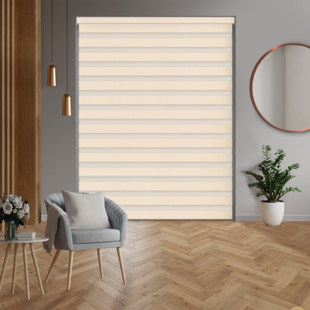 Dora Beige Electric Day and Night Blind