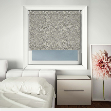 Feline Grey Electric No Drill Roller Blinds