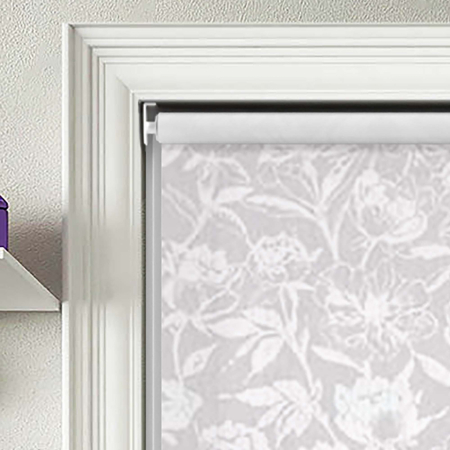Floral Bark Lilac Electric Roller Blinds Product Detail
