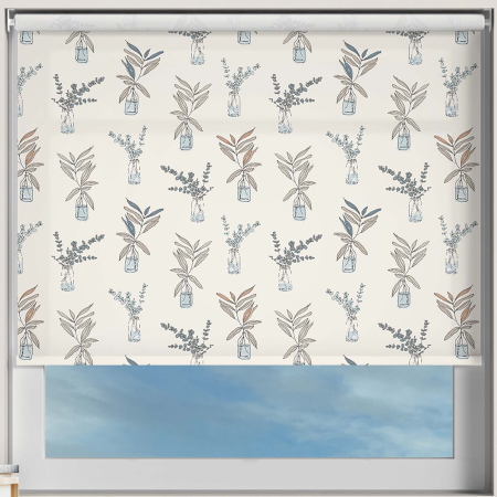 Foliage Finds Muted Cordless Roller Blinds Frame