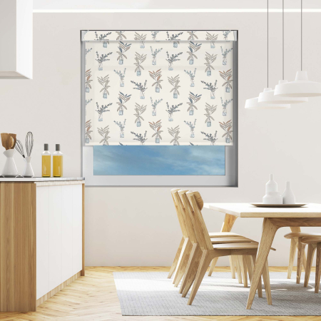 Foliage Finds Muted Electric Pelmet Roller Blinds