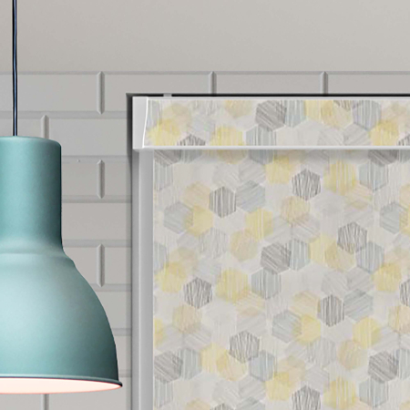 Hex Lemon Electric No Drill Roller Blinds Product Detail